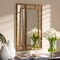 Baxton Studio Adra Modern Gold Finished Bamboo Accent Wall Mirror 150-8891 - alternate 2